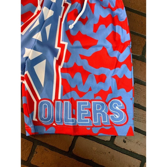 HOUSTON OILERS Mitchell & Ness Shorts‎ ~New~ S-2XL - Picture 3 of 5